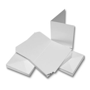 10 sæt kort og kuverter C7  – White