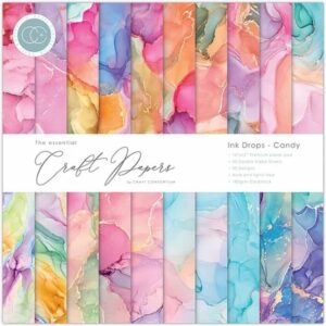 Craft Consortium Paperpad 12x12inch – Ink Drops Candy