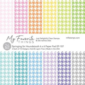 My Favorite Things 6×6 Inch Paper Pad – Springing for Houndstooth