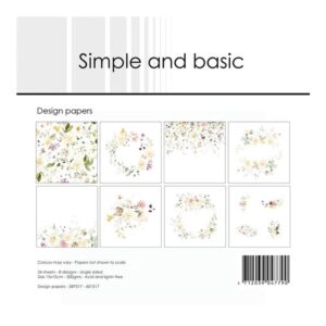 Simple and Basic Design Papers 15x15cm – Spring Feelings