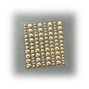 Simple and Basic Enamel Dots – Metallic Gold – Matte