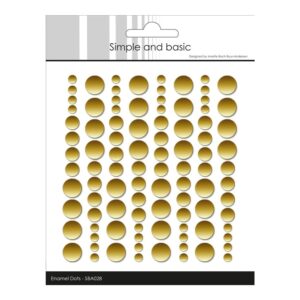 Simple and Basic Enamel Dots – Metallic Gold – Matte