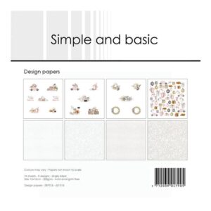 Simple and Basic design Papers 15x15cm – Cozy Christmas