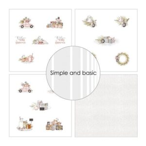Simple and Basic Design Papers 30,5×30,5cm – Cozy Christmas