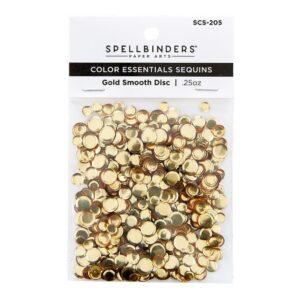 Spellbinders Smooth Discs Sequins – Gold