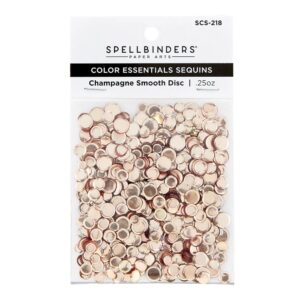 Spellbinders Smooth Discs Sequins – Champagne