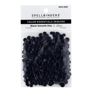 Spellbinders Smooth Discs Sequins – Black