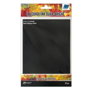 Ranger Alcohol Ink Surfaces – Dura-Bright Black Opaque Matte