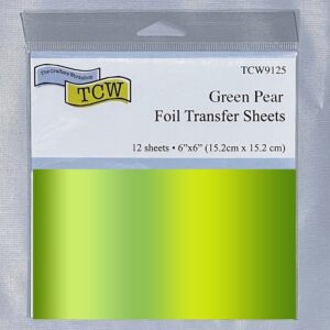 The Crafter’s Workshop Foil Transfer Sheets – Green Pear