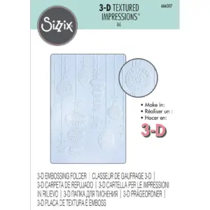 Sizzix 3D Embossingfolder – Sparkly Ornaments