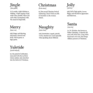 Sizzix Stempel – Festive Dictionary Definitions