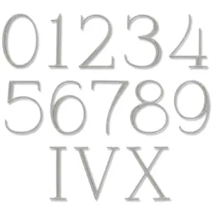 Sizzix Die – Elegant Numerals