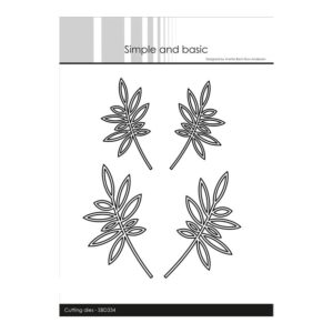 Simple and Basic Die – Leaves – Outline