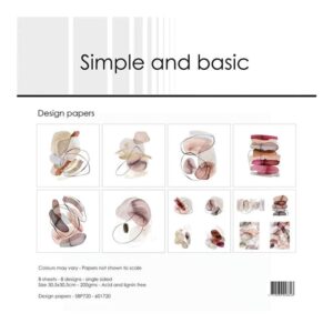 Simple and Basic Design Papers 30,5×30,5cm – Organic Shapes