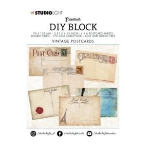 Studio Light DIY Block Mini – Vintage Postcards