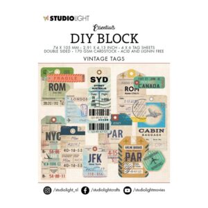 Studio Light DIY Block Mini – Vintage Tags