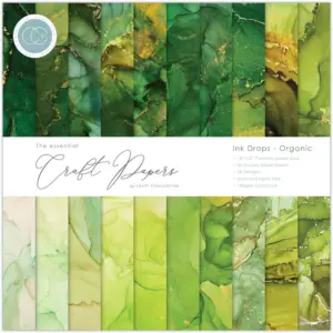 Craft Consortium Paperpad 12x12inch – Ink Drops Organic