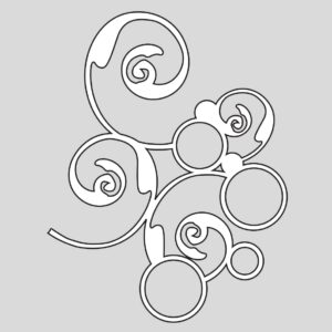 Design5 Die – Swirl med cirkler