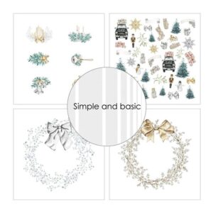 Simple and Basic Design Papers 30,5×30,5cm – Elegant Christmas